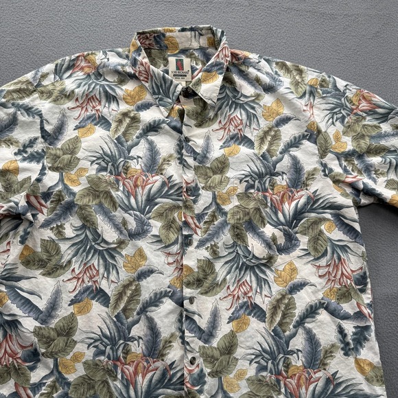 Tori Richard Shirt Mens XL Multicolor Floral Hawaiian Short Sleeve Button Up - Picture 8 of 8